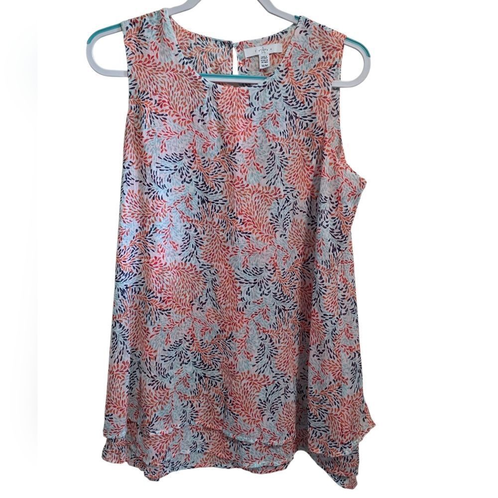 Floral Sleeveless Top - Multicolor